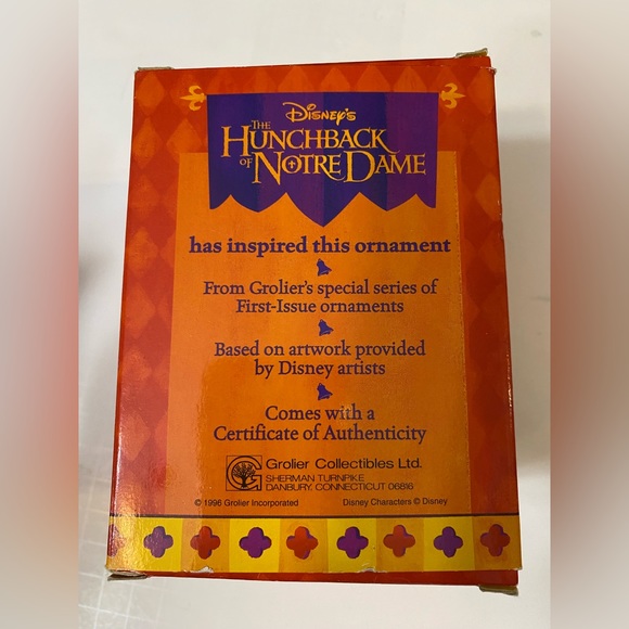 Vintage Disney QUASIMODO Hunchback of Notre Dame Grolier First Issue Ornament - Picture 10 of 12
